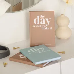 Happywagon Brown Daily Undated Hard Bound Cover Journal image 3