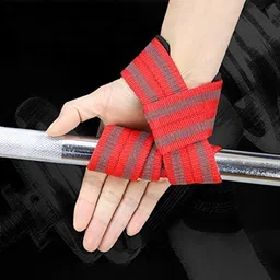 GymWar (1pair) Wrist Support Gym & Fitness Gloves Adjustable Pair with Thumb Loop for Weightlifting, Powerlifting, Gym for Men and Women image 3