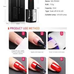 VENALISA French Gel Camouflage UV Gel Varnish Soak Off 15 ml - JD28 image 5