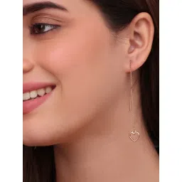 ToniQ Golden Threader Drop Earrings image 1