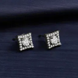 ZINU Silver-Toned Contemporary Studs Earrings-picture-18