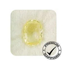 sidharth gems 7.25 Ratti / 6.52 Carat AAA++ Quality Yellow Sapphire Ceylon Mined Pukhraj Gemstone Certified Natural Gemstone image 1