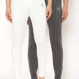 mack jonney VIMAL JONNEY Men Pack Of 2 Striped Thermal Joggers-picture-29