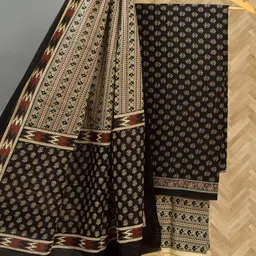 nishire Women's Cotton Printed Unstitched Salwar Suit Dress Material With Dupatta image 3
