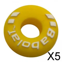 MERISHOPP 5xTennis Racket Vibration Dampener Players for Keeping Stability Outdoor Yellow | Sports Training Aid | Athletic Training Gear image 2