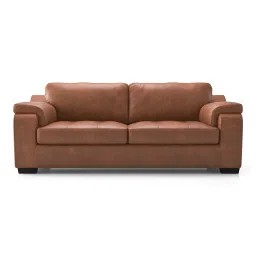 Trissino 3 Seater Luxury Italian Leather Sofa In Cognac-image-64