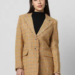 Van Heusen Woman Checked Longline Tailored Jacket-picture-40