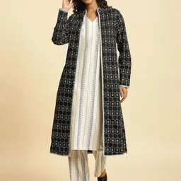 W Geometric Longline Tailored Jacket-image-65