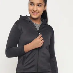 CHIMPRALA Girls Grey Lightweight Tailored Jacket-picture-32