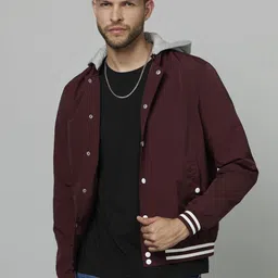 Celio Hooded Bomber Jacket image 1