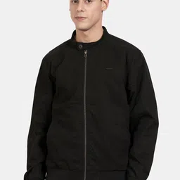 t-base Men Black Windcheater Bomber Jacket-image-46