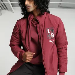 Puma Graphic Slim-Fit Mock Collar Bomber Jacket image 1