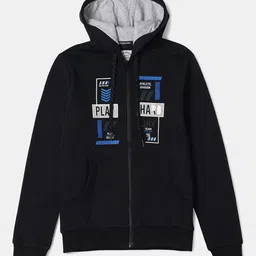 Jockey Boys Super Combed Cotton Rich Fleece Fabric Printed Full Sleeve Hoodie Jacket-AB37-picture-57