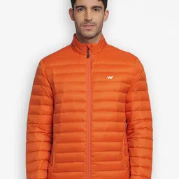 Wildcraft Men Orange Water Resistant Outdoor Puffer Jacket-picture-16