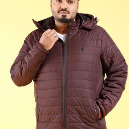 hardsoda by the indian garage co HARDSODA Plus Size Hooded Lightweight Quilted Jacket-picture-26