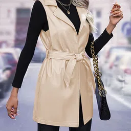 StyleCast Beige Longline Tailored Jacket image 5