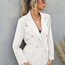 StyleCast Lapel Collar Longline Tailored Jacket image 3