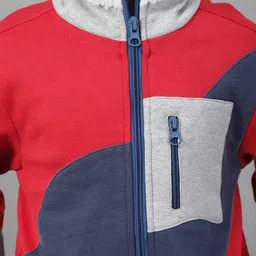 HOUSE OF VEDAS Boys Colourblocked Lightweight Tailored Jacket image 3