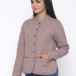 SUTI Ethnic Motifs Printed Lightweight Tailored Jacket image 3