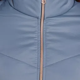 V-Mart Stand Collar Lightweight Longline Padded Jacket image 2