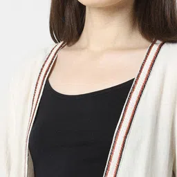 Van Heusen Woman Geometric Printed Open Front Shrug image 2