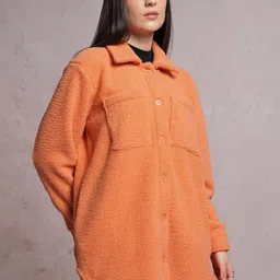 Tokyo Talkies Self Design Oversized Tailored Jacket image 3
