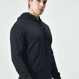 BAESD Men Solid Hooded Long Sleeves Casual Sweatshirt image 3