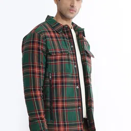 RARE RABBIT Men Hollis Tailored Fit Checked Cotton Jacket image 3