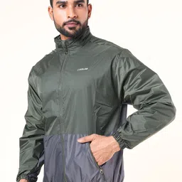 Dollar Men Colourblock Light Weight Windcheater with UV Protection and Pockets image 2