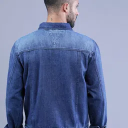 t-base Men Washed Denim Jacket image 4