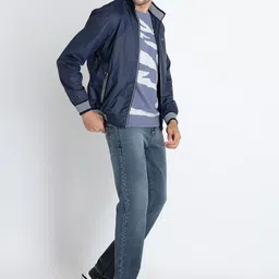 Status Quo Stand Collar Lightweight Bomber Jacket image 2