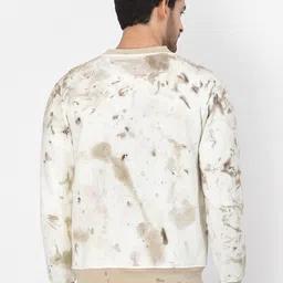 PAUSE SPORT Men Tie and Dye Fleece Lightweight Outdoor Bomber Jacket image 2