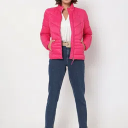 Vero Moda Mock Collar Padded Jacket image 2