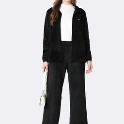 Van Heusen Athleisure Long Sleeve Mock Collar Velvet Jacket image 5