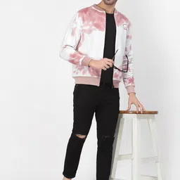 PAUSE SPORT Men Fleece Lightweight Bomber Jacket image 5