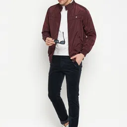 Cantabil Stand Collar Reversible Bomber Jacket image 4