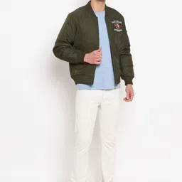 Duke Mandarin Collar Bomber Jacket image 3