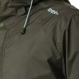 Zeel Attached Hooded Waterproof Rain Jacket image 3