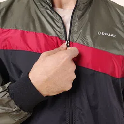 Dollar Men Colourblock Light Weight Windcheater with UV Protection and Pockets image 5