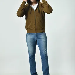 BAESD Men Solid Hooded Long Sleeves Casual Sweatshirt image 4