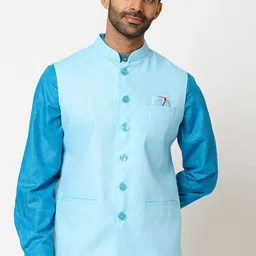 Indivisual Clothing Woven-Design Nehru Jacket-picture-35