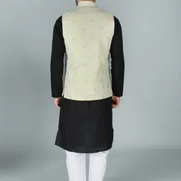 Exotic India Embroidered Nehru Jacket image 2