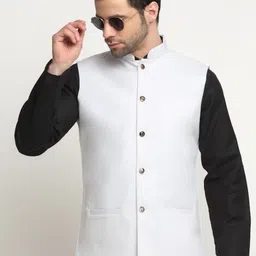KRAFT INDIA Woven Nehru Jackets image 2