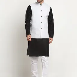 KRAFT INDIA Woven Nehru Jackets image 3