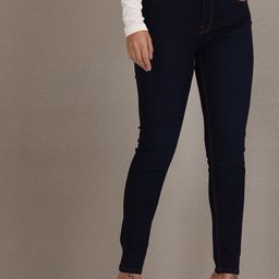 u.s. polo assn. women U S Polo Assn Women Blue Skinny Fit High-Rise Stretchable Jeans-picture-20
