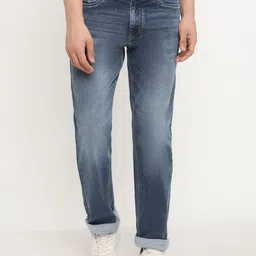 Octave Men Regular Fit Light Fade Stretchable Cotton Jeans image 1