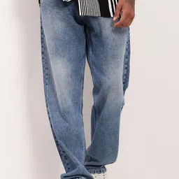SHOWOFF Men Comfort Straight Fit Low-Rise Heavy Fade Acid Wash Jeans-image-86