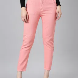 SHOWOFF Women Mid-Rise Jean Mom Fit Clean Look Acid Wash Stretchable Jeans-image-16