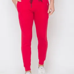 SPYKAR Men Red Slim Fit Joggers Trousers-picture-17