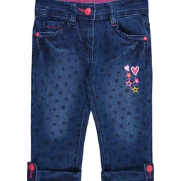 Wish Karo Girls Embroidered Cotton Jeans-picture-39